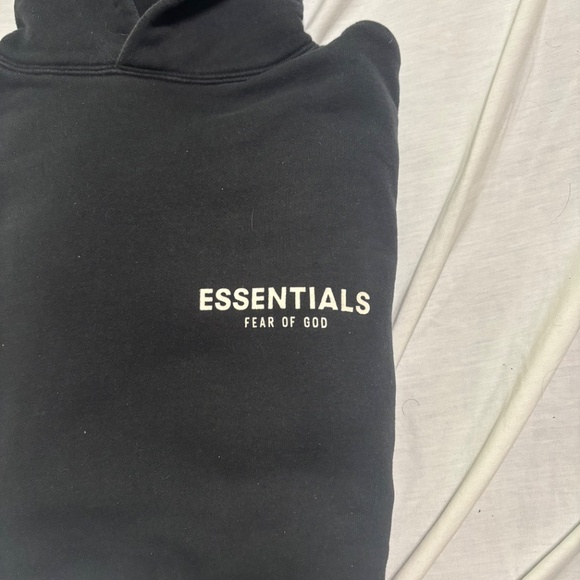 Fear Of God Essentials black Hoodie  size Small - Picture 4 of 9